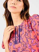 Camila Toile Tulip Coral Midi Dress