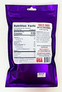 Freeze Dried Skittles - Wild Berry: 4.2oz Peg Bag