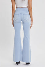 Cello High Rise Flare Jeans with Wide Waistband