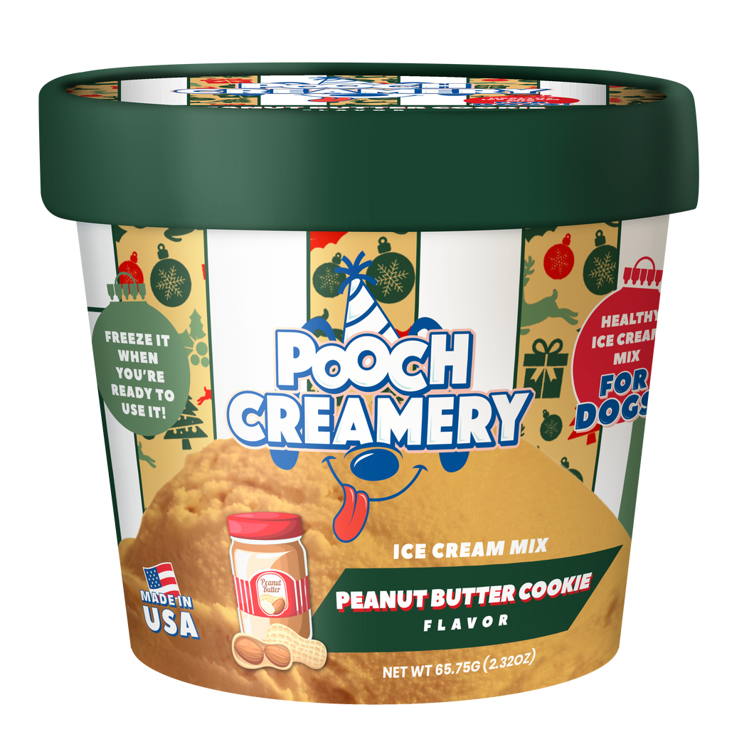 Pooch Cake - Pooch Creamery *Holiday Exclusive* - Ice Cream Mix for Dogs: Peanut Butter Cookie