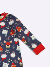 Navy Winter Buddies Infant Boy Romper