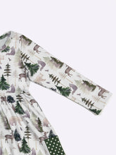 Emerald Green Woodland Girls Dress