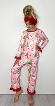 Pink 2pc Christmas Santa Lounge Wear Pajamas