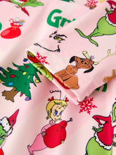 Pink Winter Christmas Dr. Suess Print Girls Dress