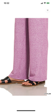 Light Plum Soft Melange Short Sleeve Tee & Long Pants Set