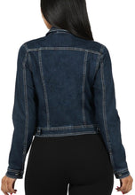 Dark Rinse Classic Jacket in Stretch Denim