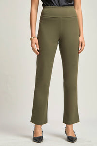 Navy Magic High Slim Straight Pants