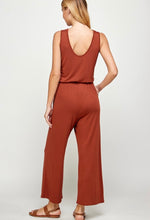 Hazelnut Sleeveless Wide Leg Jumpsuit