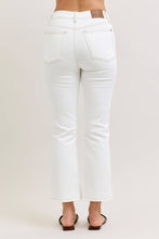 Judy Blue Jeans White HW Kick Flare