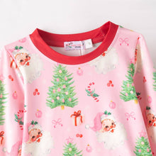 Pink 2pc Christmas Santa Lounge Wear Pajamas