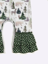 Emerald Woodland Infant Girls Romper