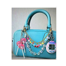 Cherry Heart Flower Bow Charm Station Chain Bag Charm