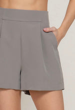 Grey V-Neckline Front Button Closure Vest & Matching Shorts