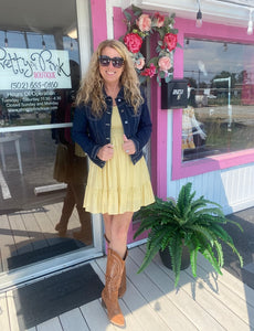Honey Smocked Ruffle Mini Dress