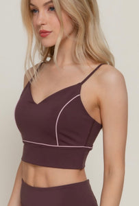 Maroon 3pc Active Wear Jacket, Cami Bra Top and Workout Pants