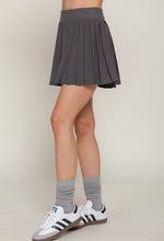 Grey Pleated Tennis Skirt w/Built in Shorts
