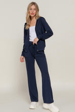 Navy Long Sleeve Hooded Jacket & Pants Set