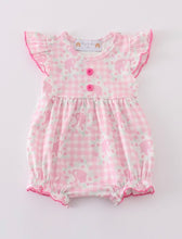 Pink Infant Girls Barbie Print Bubble Romper