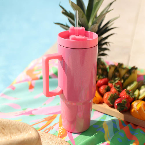 Pearlized Pink Stainless Steel 30 oz To Go Tumbler