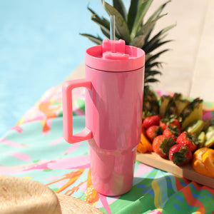 Pearlized Pink Stainless Steel 30 oz To Go Tumbler