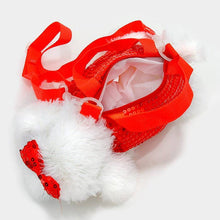 Girls Red Furry Puppy Dog Doll Crossbody Bag Purse