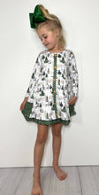 Emerald Green Woodland Girls Dress