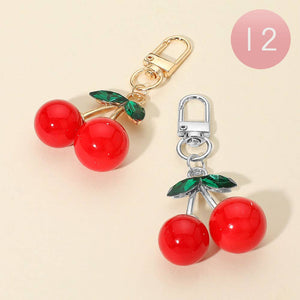 Red Cherry Keychains / Bag Charms
