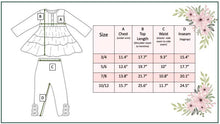 Girls Rust Button 3 Tiered Fall Ruffle Legging Set