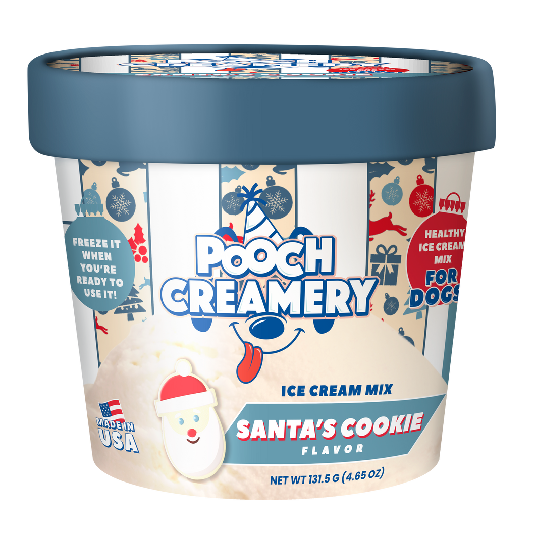 Pooch Cake - Pooch Creamery *Holiday Exclusive* - Ice Cream Mix for Dogs: Santa's Cookie