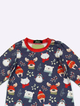 Navy Winter Buddies Infant Boy Romper