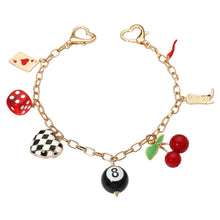 Retro Casino Cherry Western Boot Charm Station Bag Charm