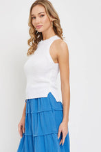 Ivory Casual Sleeveless Halter Sweater Knit Top