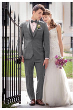 Ike Behar Ultra Slim Grey Plaid Hamilton Suit Style# 231