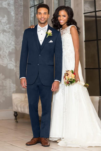 Michael Kors Ultra Slim Navy Sterling Wedding Suit Style# 371