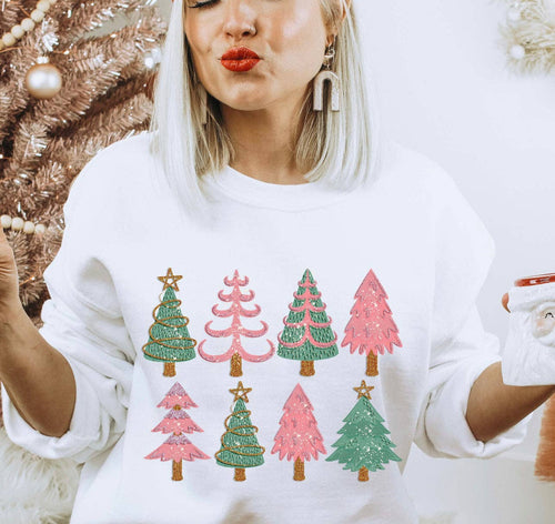 White Christmas Tree Sweatshirt