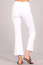 White Tummy Control Pull-On Waistband Wrinkle Free Ponte Pants