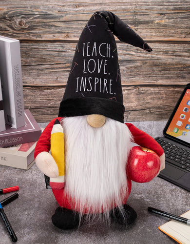 Rae Dunn “Teach, Love and Inspire” Office Decor Gnome