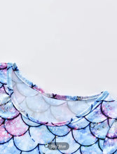 Blue Mermaid Multi Color Tier Ruffle Tulle Dress