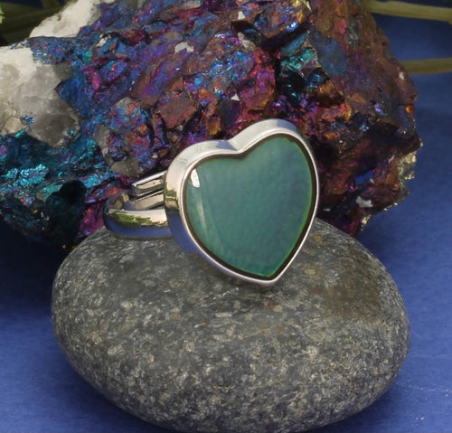 Loving Moods Silver Heart Mood Ring