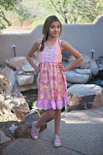 Pink Girls Matilda Jane Floral Dress