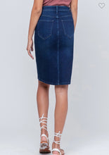 Blue Buttonfly Midi Denim Skirt